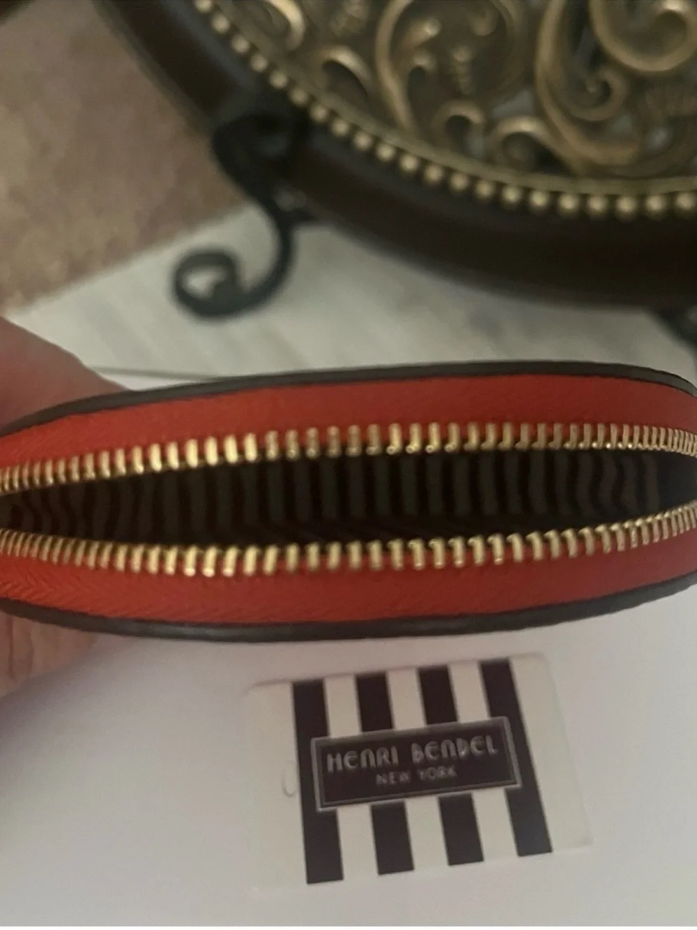 Henri Bendel Zip Coin Pouch NWT